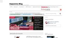 Desktop Screenshot of impuestosblog.com.ar